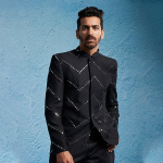 Men Slim Fit Bandhagala Blazer