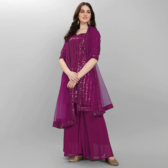 https://daiseyfashions.com/products/purple-embroidered-sequined-silk-georgette-semi-stitched-dress-material