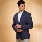Notch Collar Single-Breasted Blazer