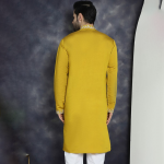 Geometric Embroidered Mandarin Collar Mirror Work Cotton Silk Straight Kurta