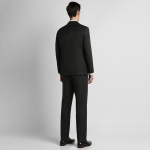 Men Black Solid Single-Breasted Formal Suit