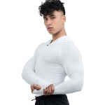 Men Nylon-Spandex Blend Assassin Compression Body Fit Gym Hoodie