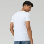Men White Pace Intellieaze Cotton Crew Neck T-shirt