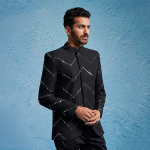 Men Slim Fit Bandhagala Blazer