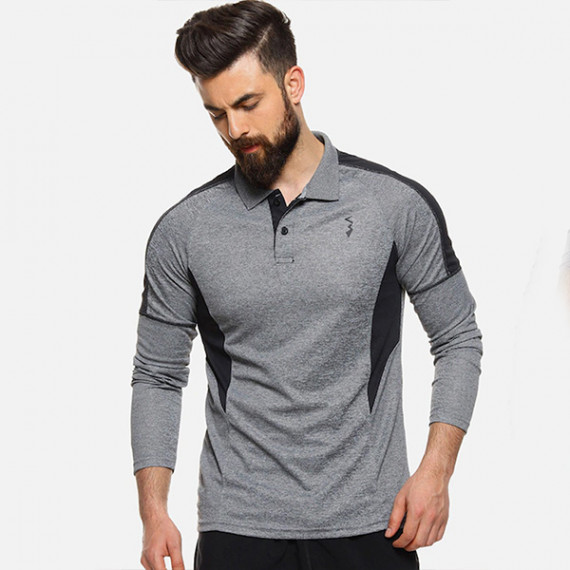 https://daiseyfashions.com/products/men-grey-black-colourblocked-polo-collar-t-shirt