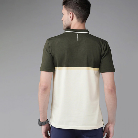 https://daiseyfashions.com/products/men-olive-green-yellow-colourblocked-polo-collar-active-fit-t-shirt