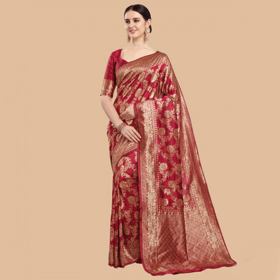 https://daiseyfashions.com/products/maroon-gold-ethnic-motifs-zari-silk-blend-banarasi-saree