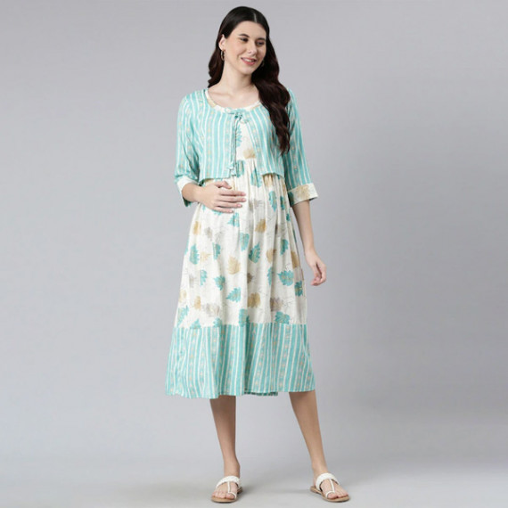 https://daiseyfashions.com/products/women-off-white-green-floral-maternity-a-line-midi-dress