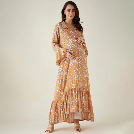 https://daiseyfashions.com/products/floral-maternity-shirt-maxi-dress