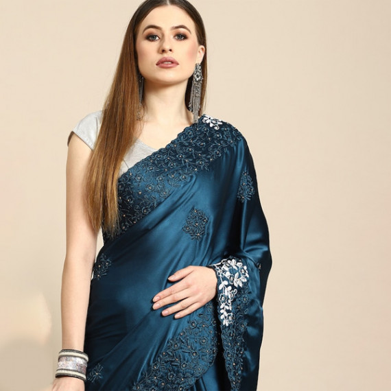 https://daiseyfashions.com/products/blue-floral-embroidered-satin-saree